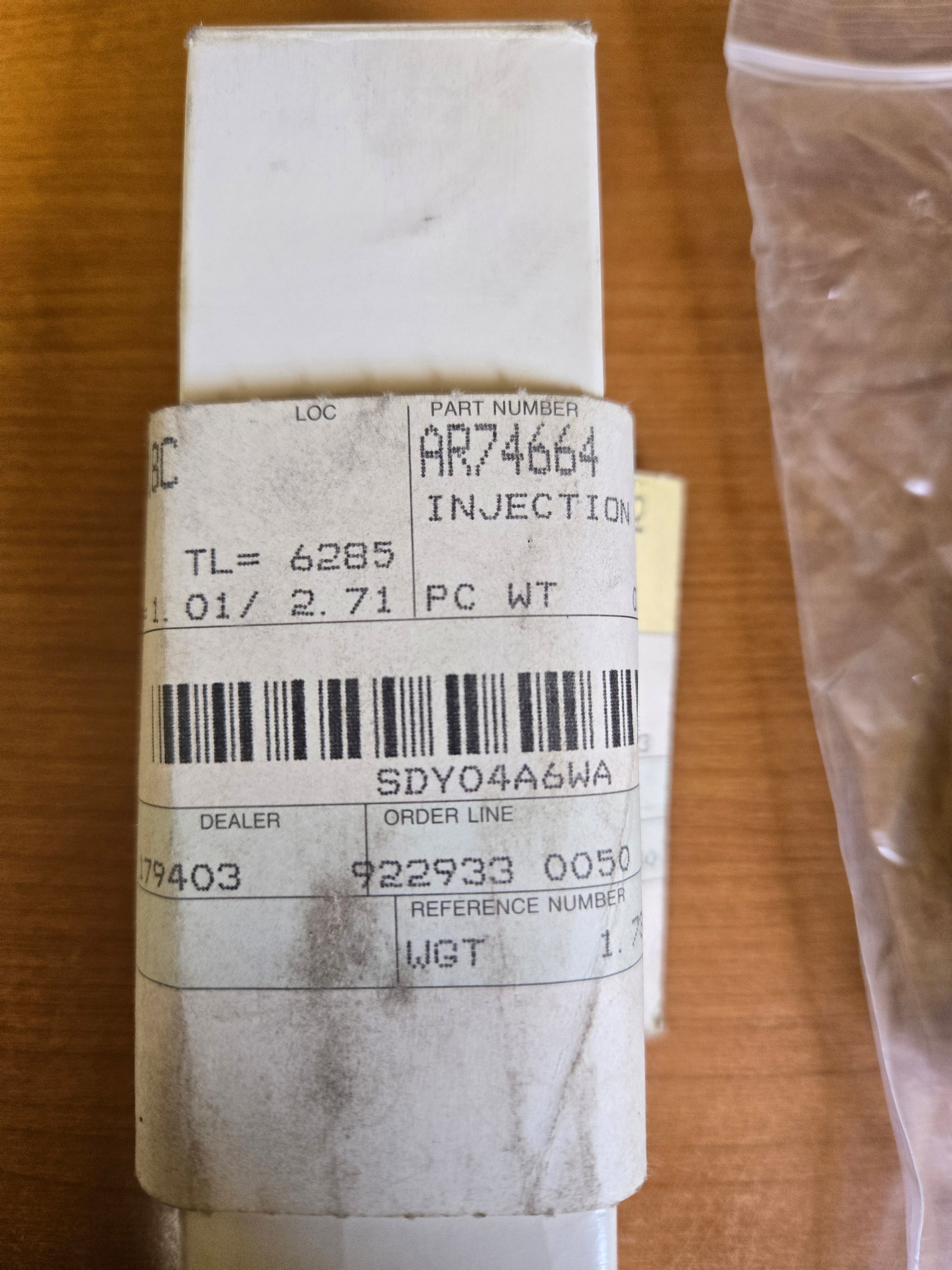 NOS AR74664 Injector For John Deere
