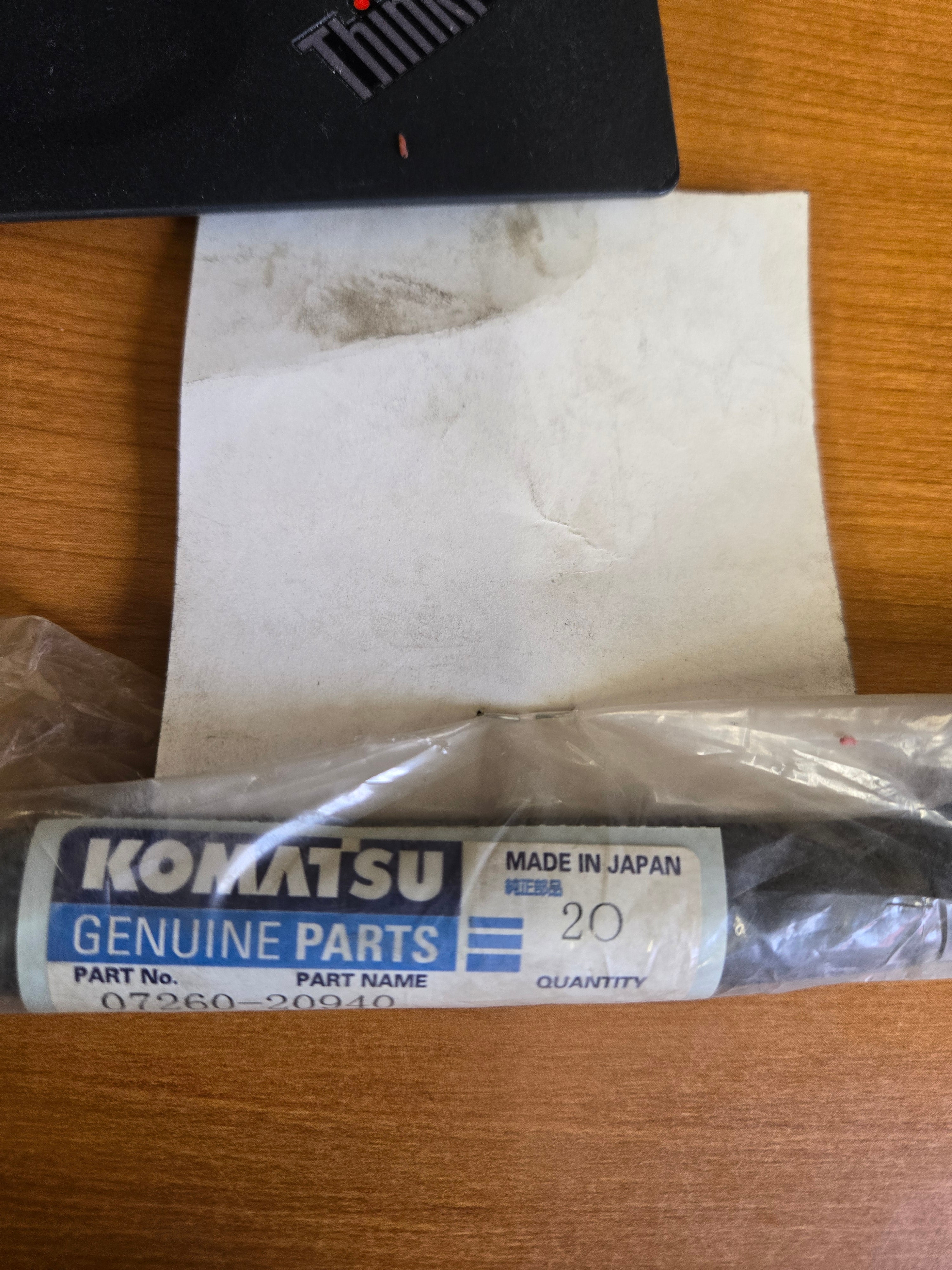 NOS OEM Komatsu 07260-20940