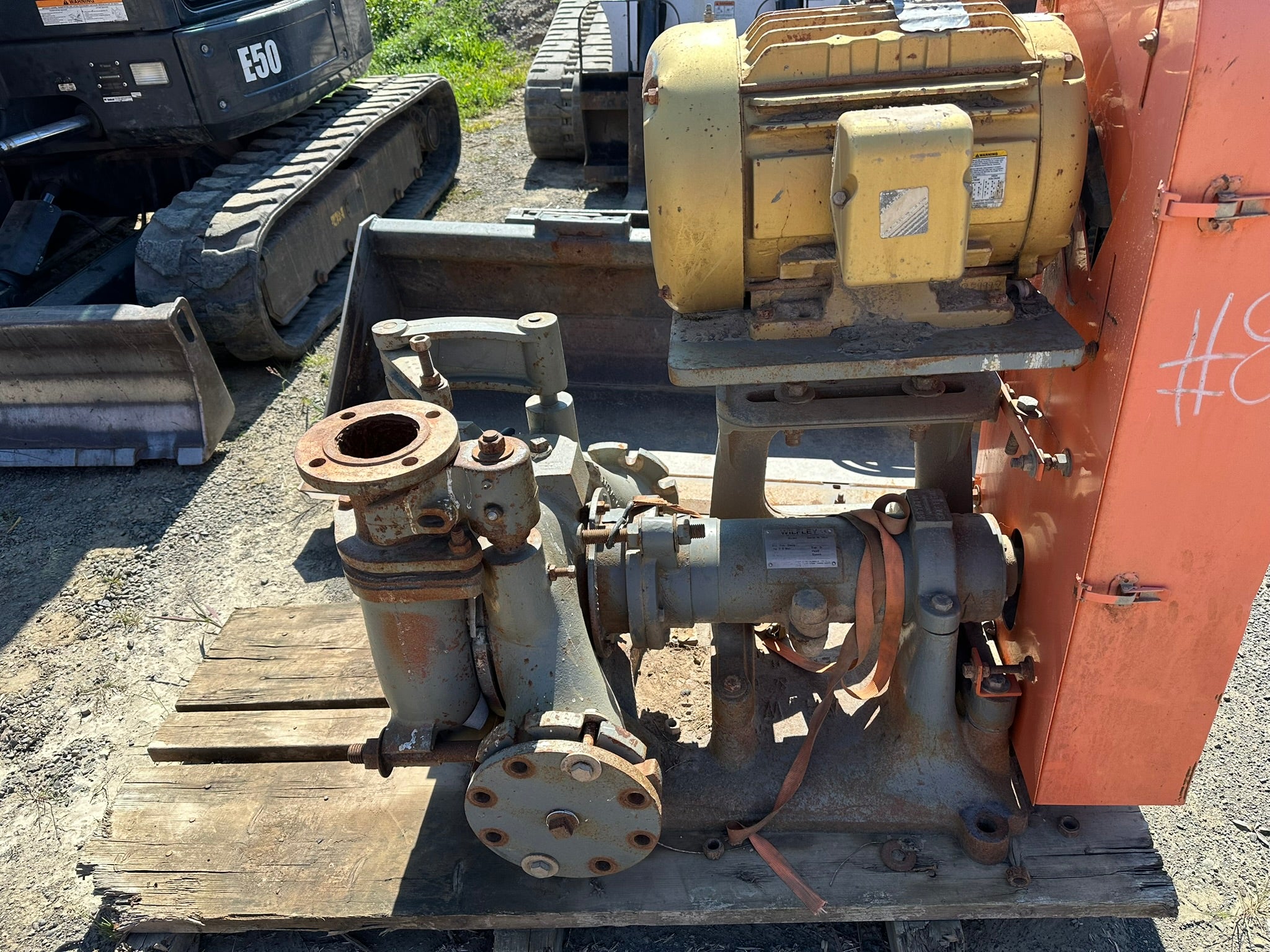 Wilfley 5" x 3" Model 3K Slurry Pump with Motor 600gpm